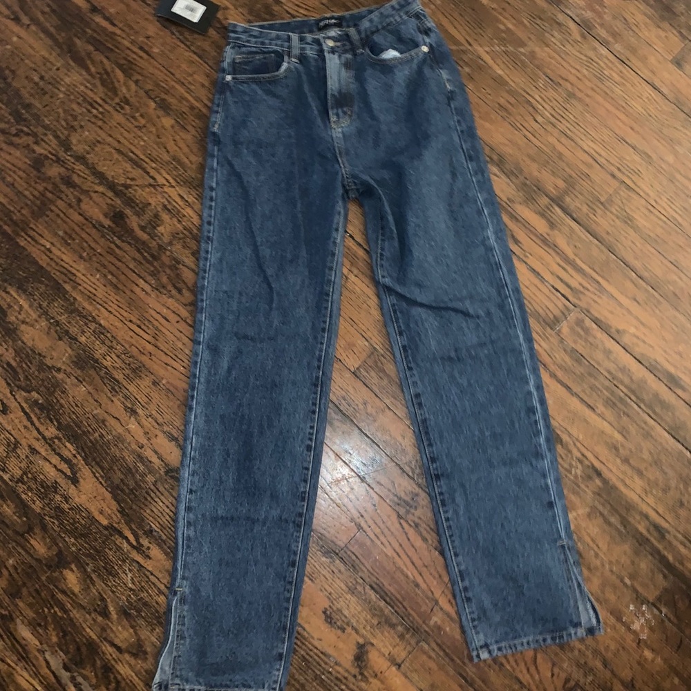 NWT Nasty Gal Slit Jeans Sz 10